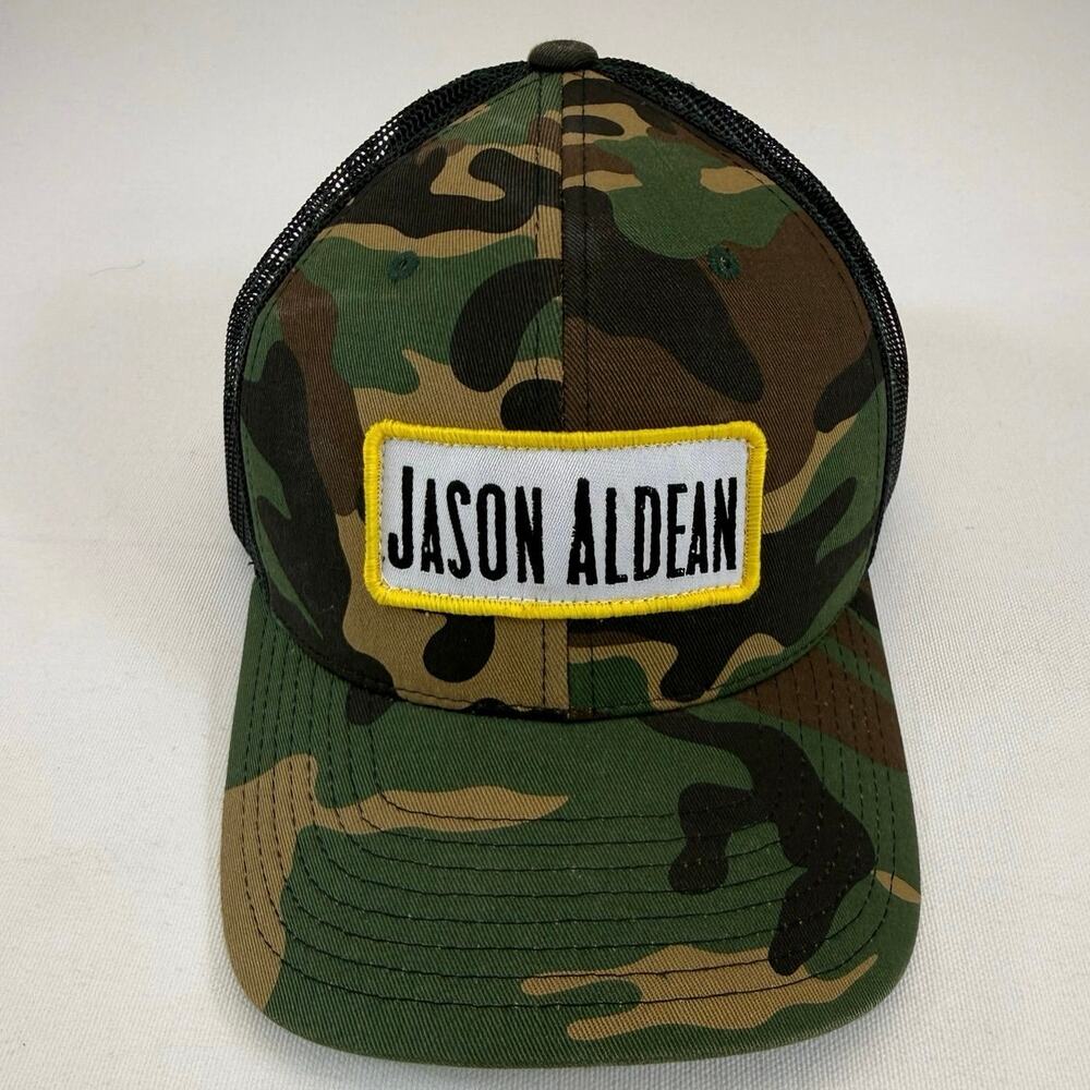 Jason Aldean Trucker Hat Camouflage Adjustable‎ NWOT